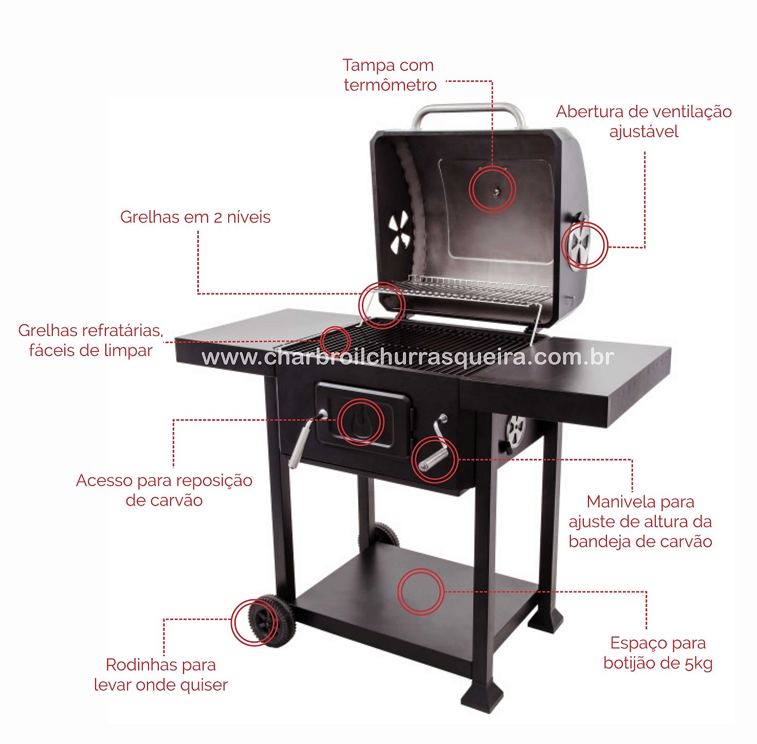 Char-Broil Gas2Coal - Híbrida